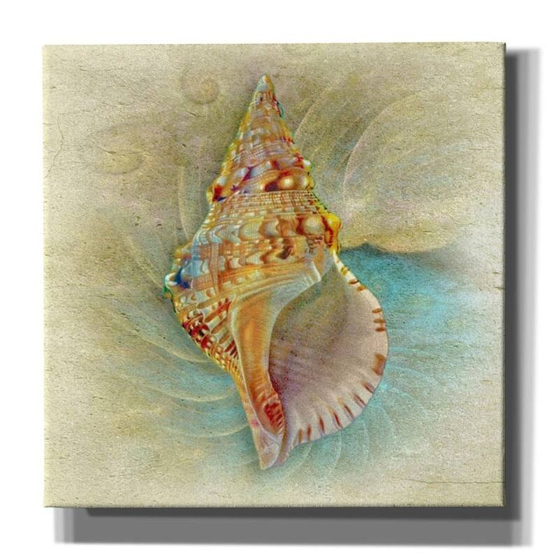 Epic Graffiti 'Aquatica I' by Steve Hunziker Giclee Canvas Wall Art, 12"x12"