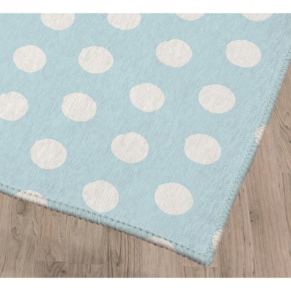 Big Polka Dots Light Blue Area Rug By Kavka Designs Overstock 28963100