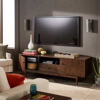 Strick & Bolton Lawrence Brown Rubberwood Entertainment Center