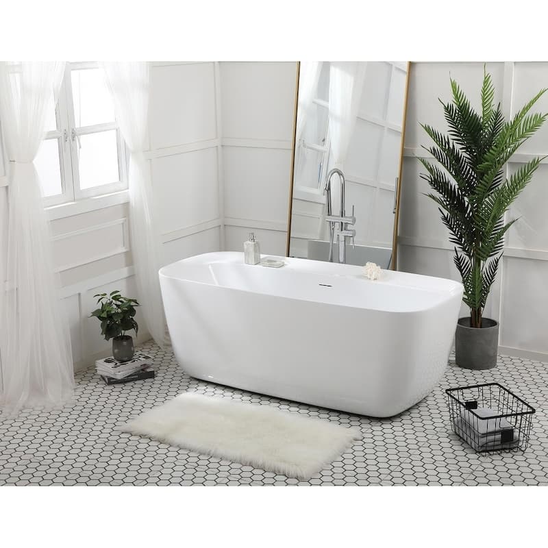 Soaking bathtub in glossy white - 67