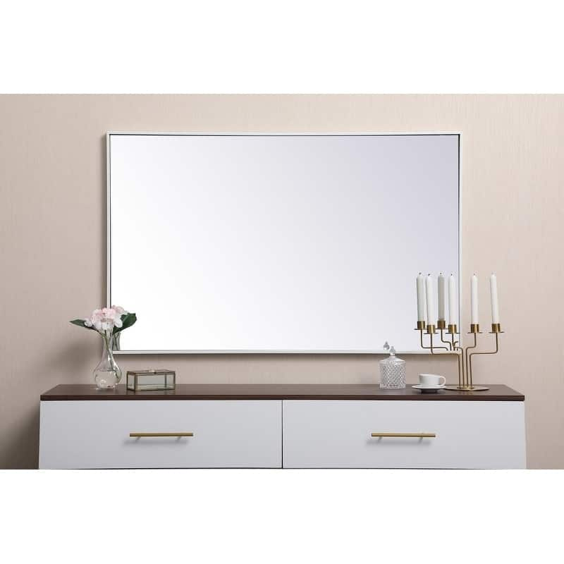 Carson Carrington Salsnas Metal Frame Rectangular Mirror