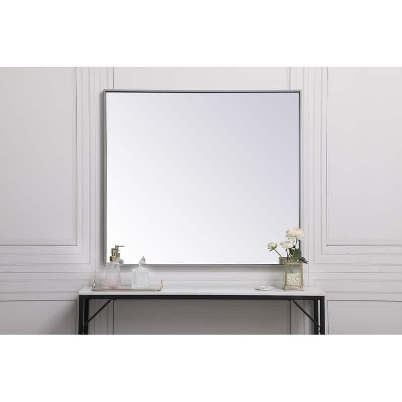 Carson Carrington Salsnas Metal Frame Rectangular Mirror