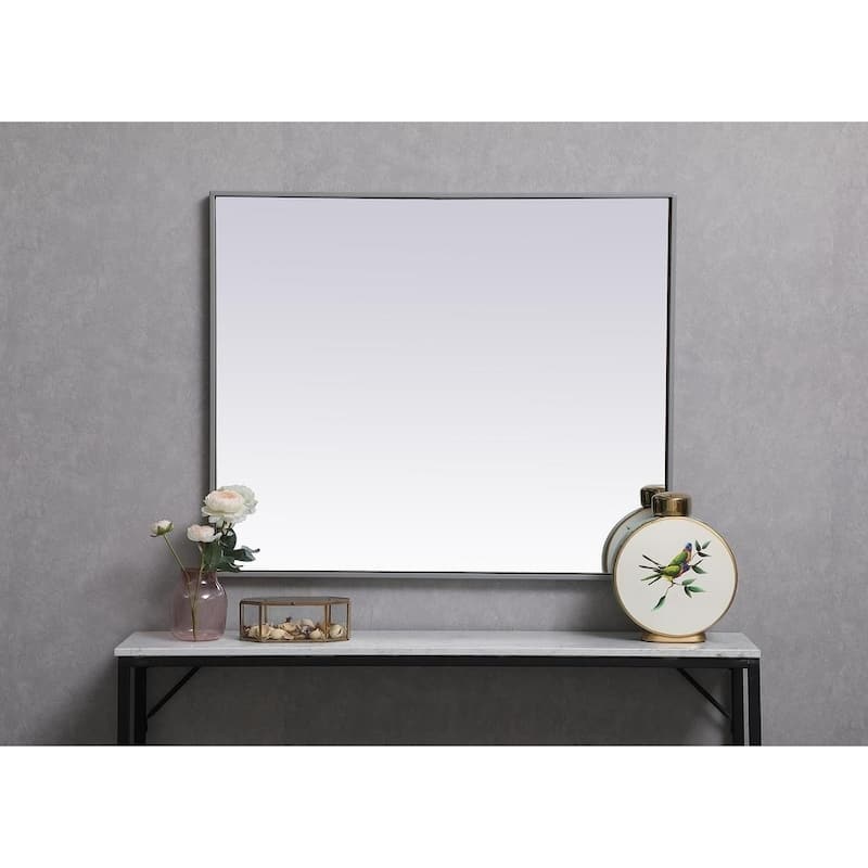 Carson Carrington Salsnas Metal Frame Rectangular Mirror