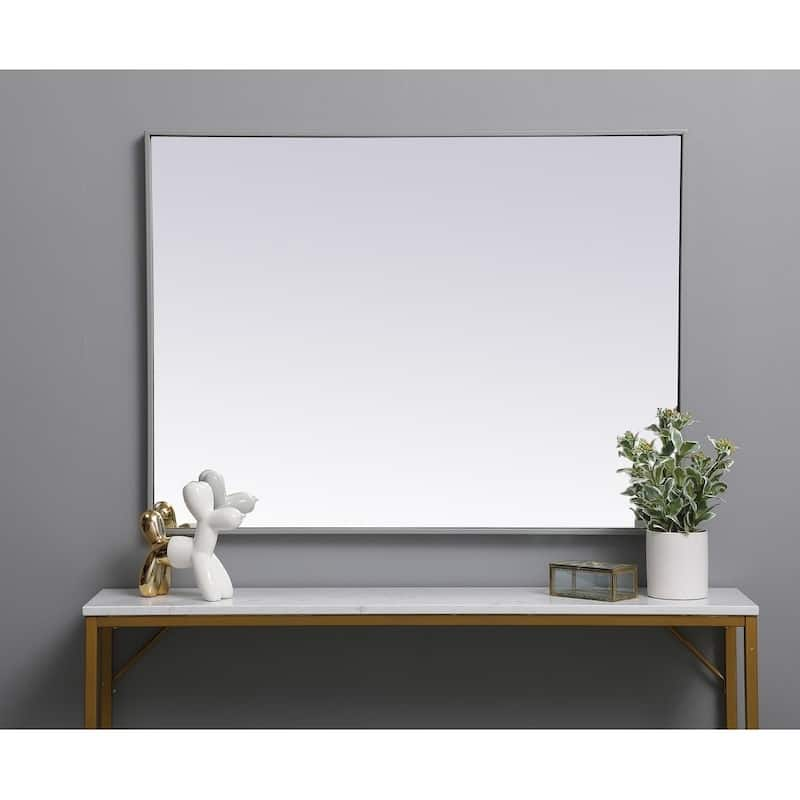 Carson Carrington Salsnas Metal Frame Rectangular Mirror