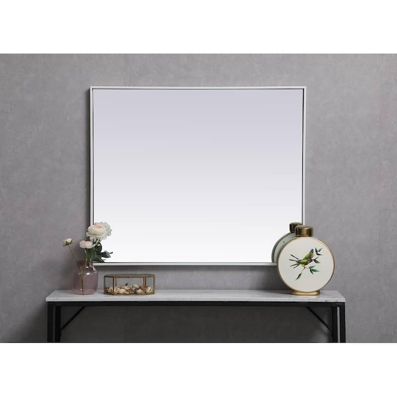 Carson Carrington Salsnas Metal Frame Rectangular Mirror