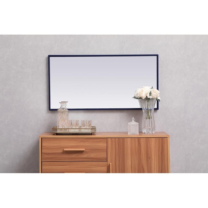 Carson Carrington Salsnas Metal Frame Rectangular Mirror