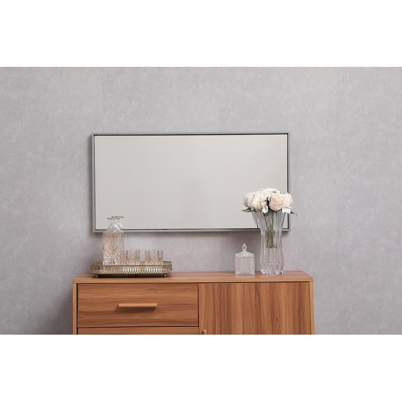 Carson Carrington Salsnas Metal Frame Rectangular Mirror