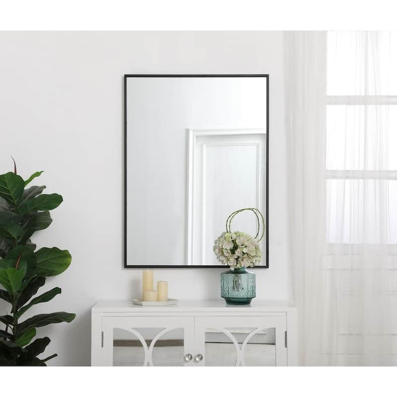 Carson Carrington Salsnas Metal Frame Rectangular Mirror