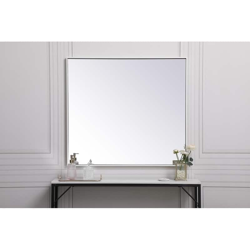 Carson Carrington Salsnas Metal Frame Rectangular Mirror