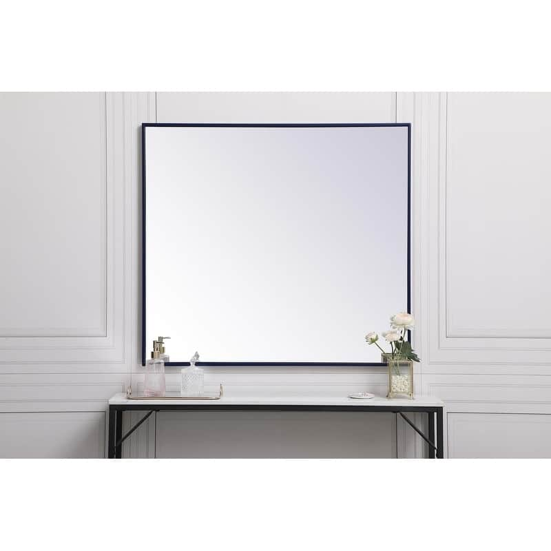 Carson Carrington Salsnas Metal Frame Rectangular Mirror