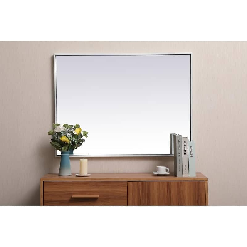 Carson Carrington Salsnas Metal Frame Rectangular Mirror