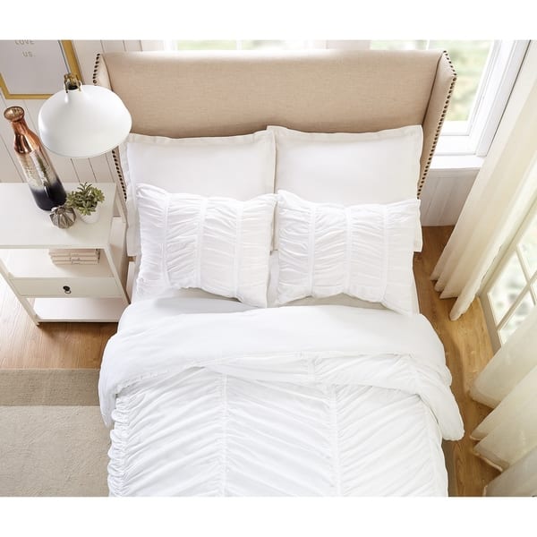 Shop Porch Den Pastern White Textured Twin Twin Xl Comforter Set