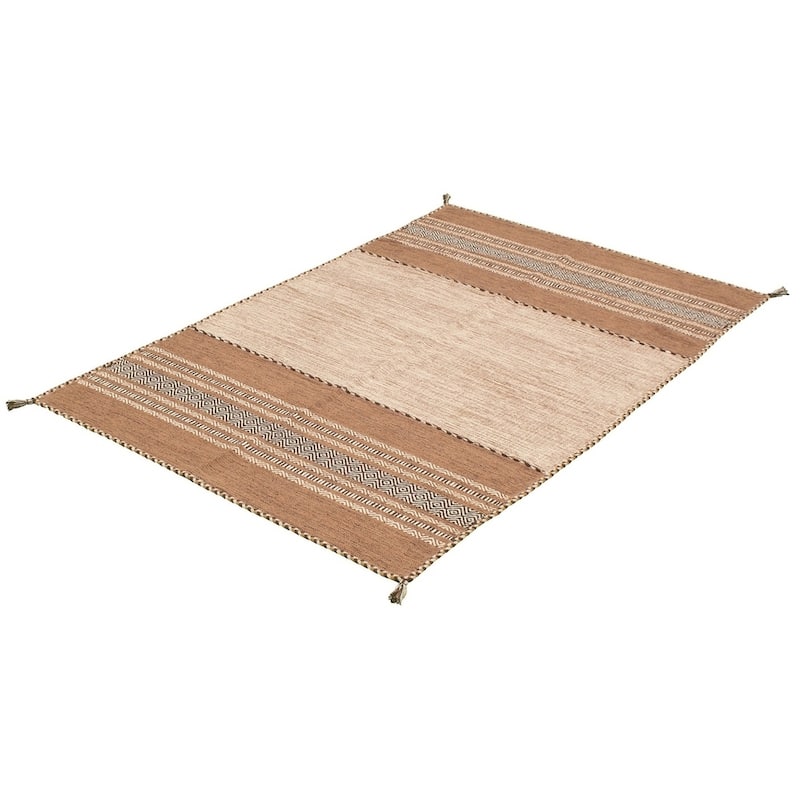 ECARPETGALLERY Arizona Flat-weave Wool Kilim Area Rug