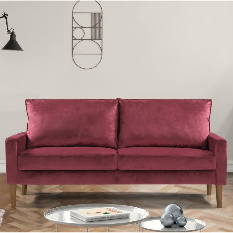 Carson Carrington Salsbro Velvet Fabric Sofa