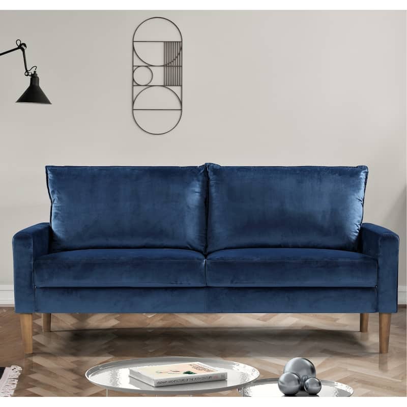 Carson Carrington Salsbro Velvet Fabric Sofa