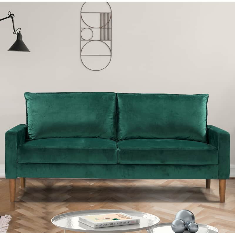 Carson Carrington Salsbro Velvet Fabric Sofa