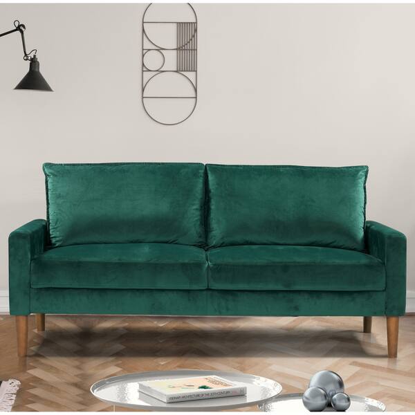 Shop Carson Carrington Salsbro Velvet Fabric Sofa Free Shipping