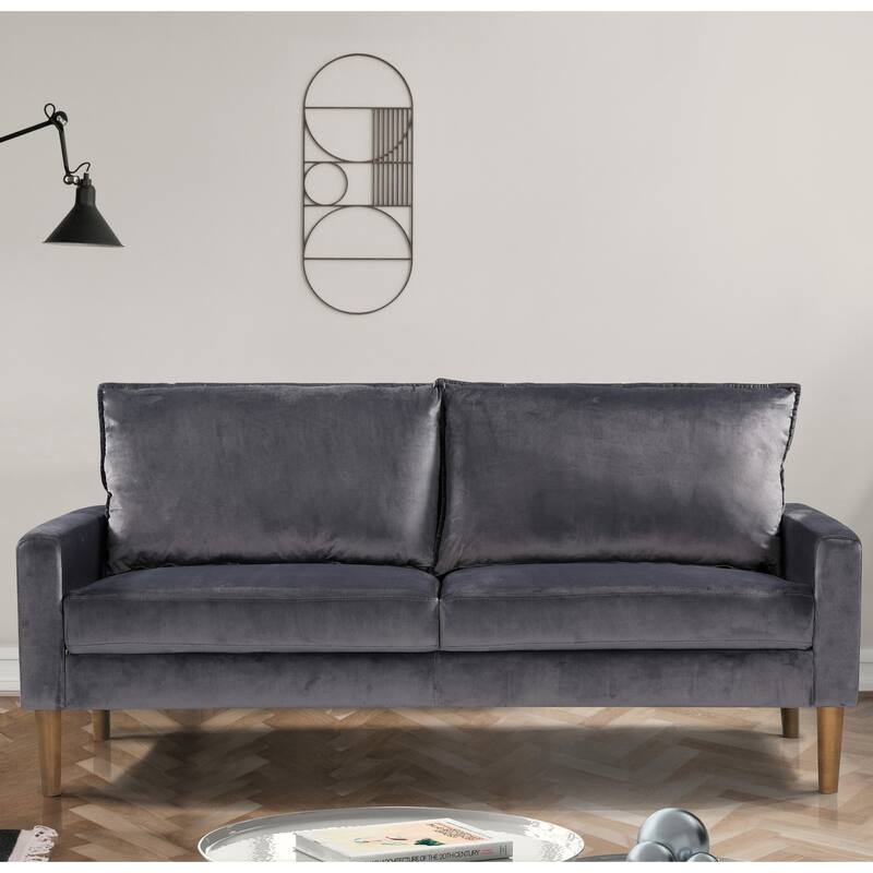 Carson Carrington Salsbro Velvet Fabric Sofa