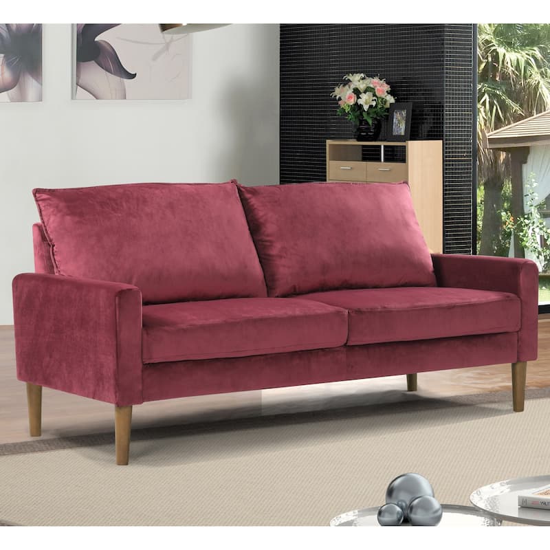 Carson Carrington Salsbro Velvet Fabric Sofa