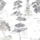 Forest Wallpaper Black, Grey & White - Bed Bath & Beyond - 28964605