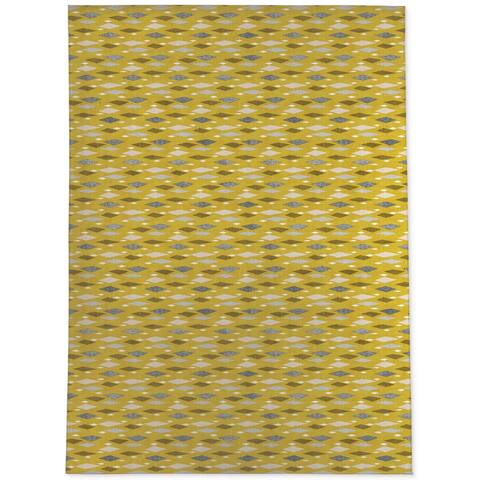 DANISH DIAMOND MUSTARD Area Rug by Kavka Designs