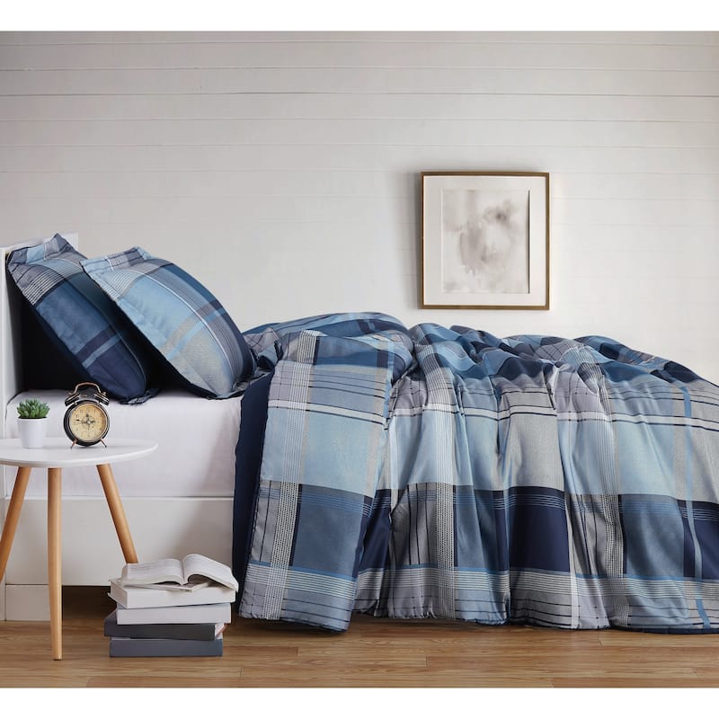Porch & Den Burntknoll Plaid Comforter Set - Queen/Full/Queen - 3 Piece