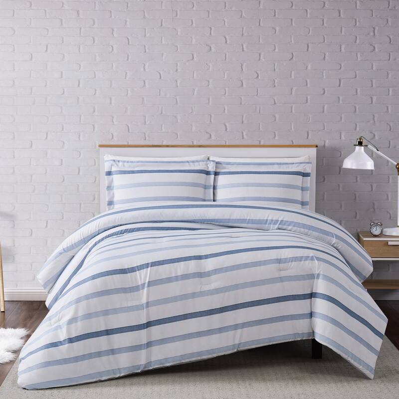 Porch & Den Brentford Waffle Stripe Comforter Set