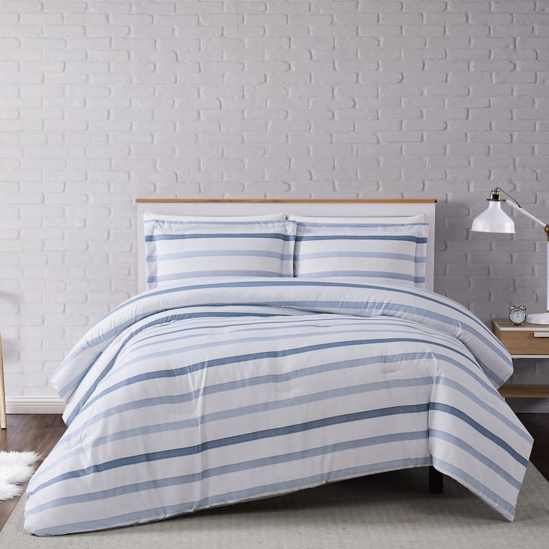 Porch & Den Brentford Waffle Stripe Comforter Set