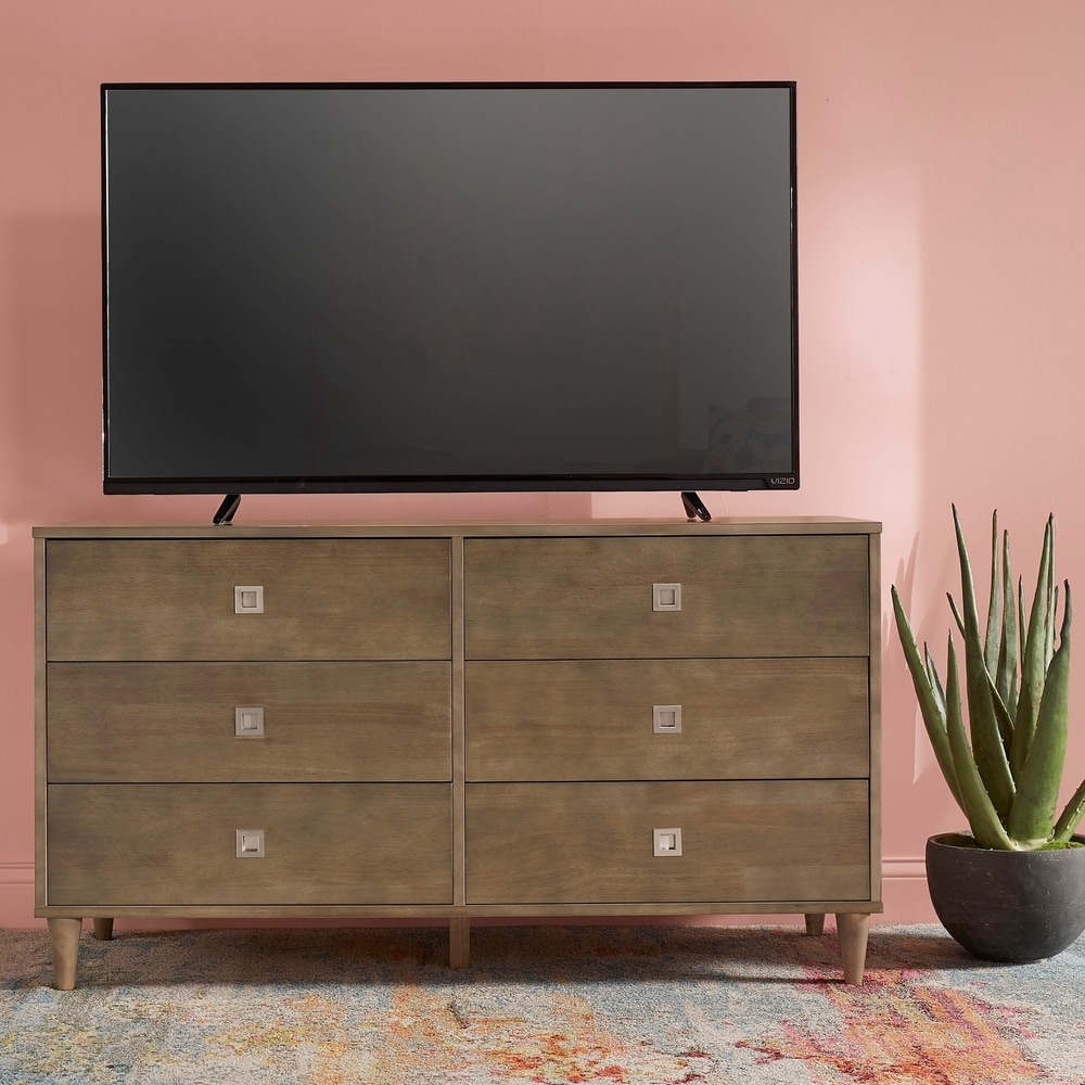 strick & bolton marley light charcoal grey 6 drawer dresser Fiandaca Light Charcoal Grey 6-Drawer Dresser by iNSPIRE Q Modern - Bed  Bath & Beyond