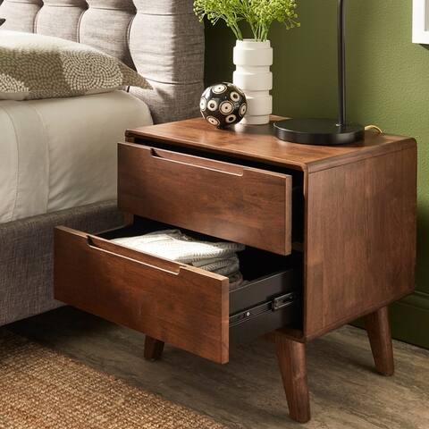 Carson Carrington Bernadette 2 Drawer Nightstand -