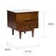 Carson Carrington Tessuto 2-drawer Night Stand - Thumbnail 9