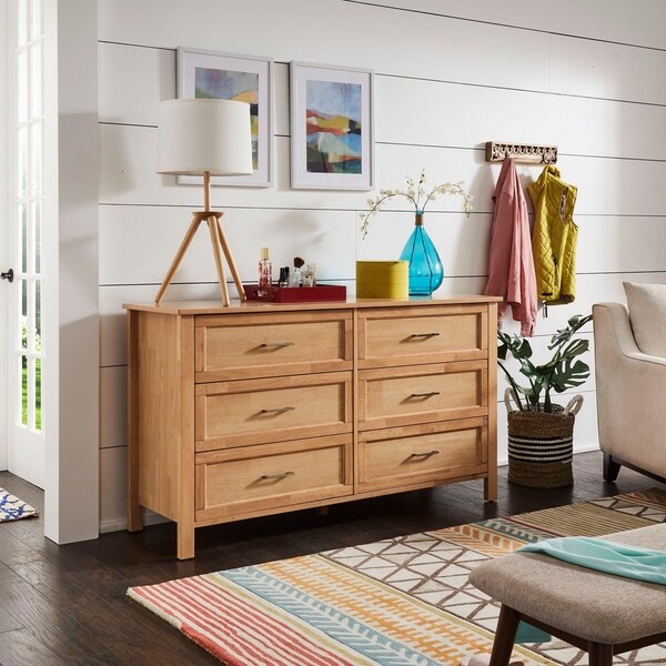Shop Copper Grove Olympus Natural 6drawer Dresser