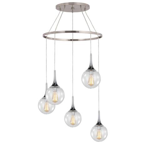 Woodbridge Lighting Alicia 5-light Pendant Chandelier w/ ST64 Bulb