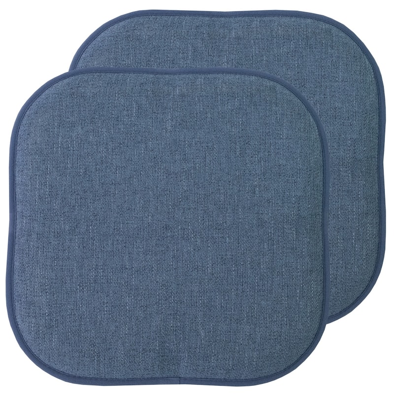 Porch & Den Brassie Non-slip Memory Foam 16-inch Chair Pad Set - 16"x16"