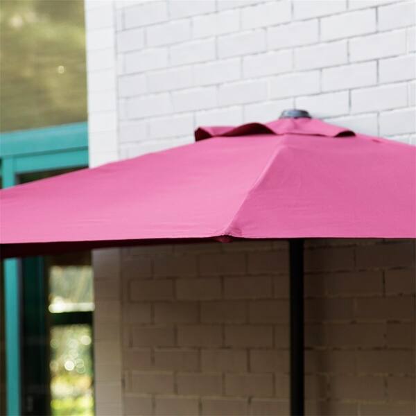 Shop Black Friday Deals On Kinbor Half Round 10 Ft Outdoor Patio Umbrella Wall Window Umbrella Sun Shade Overstock 28975599