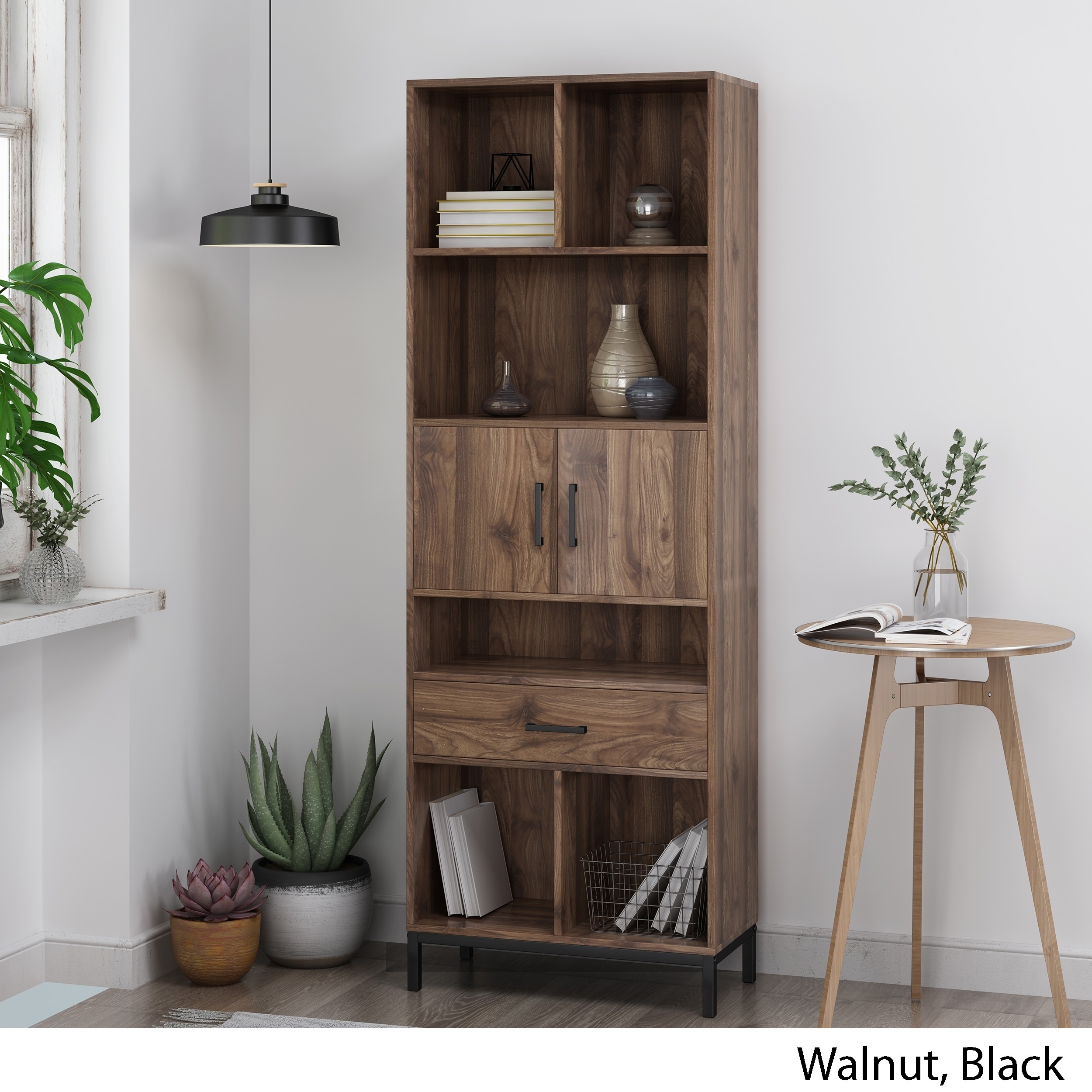 Shop Fraser Contemporary Faux Wood Cube Unit Bookcase By