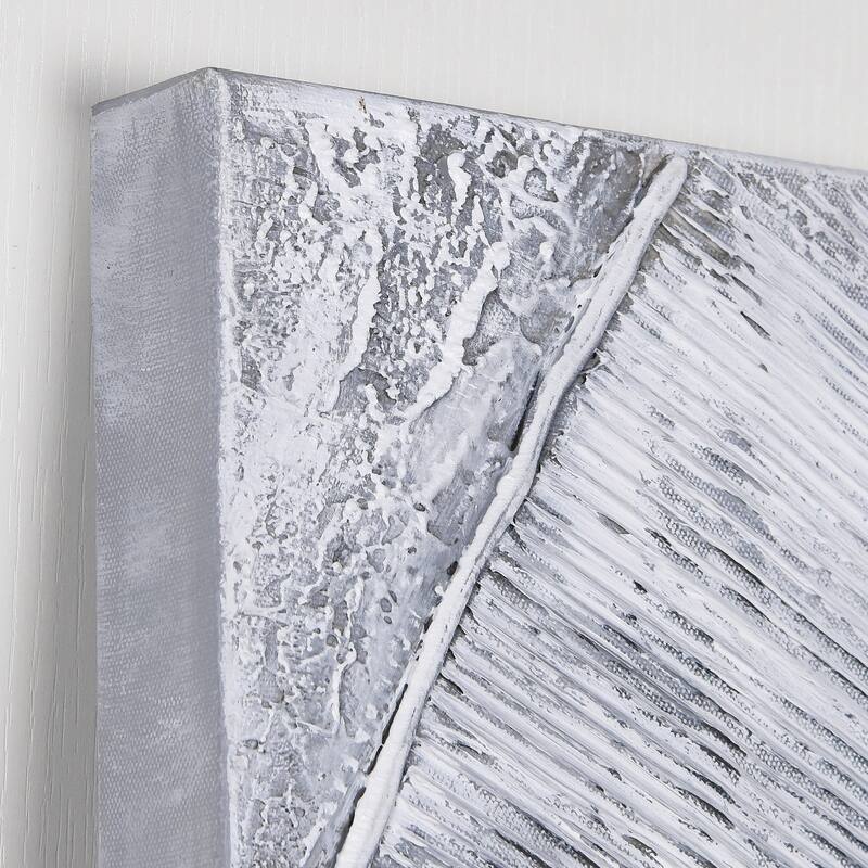 Diamonds Textured Metallic Hand Painted Canvas Wall Art Set of 3