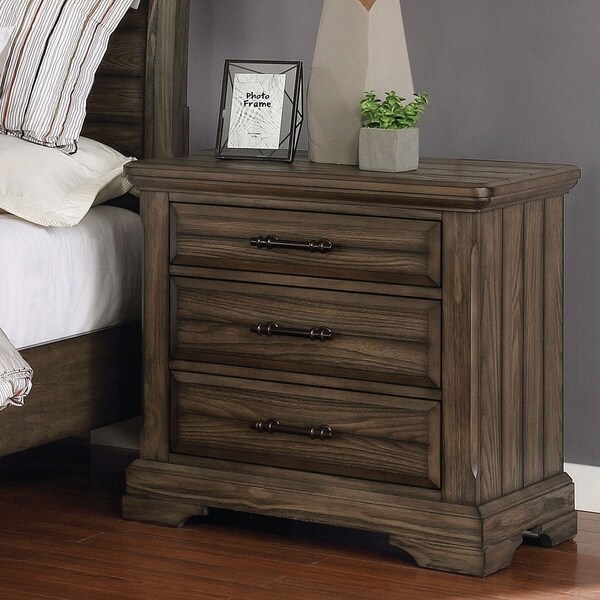 light walnut nightstand