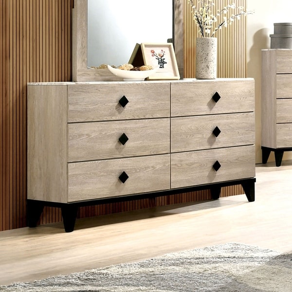 Shop Carson Carrington Ubbalt Transitional Beige 6drawer Dresser On