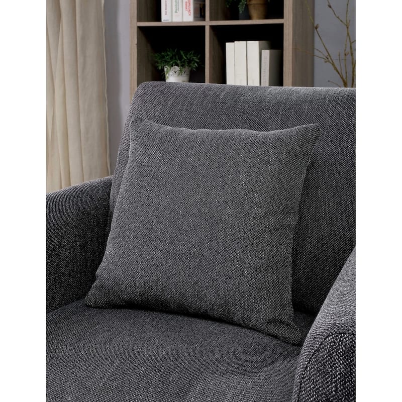 Kopitseva Contemporary Grey Fabric Padded Chair by Strick & Bolton