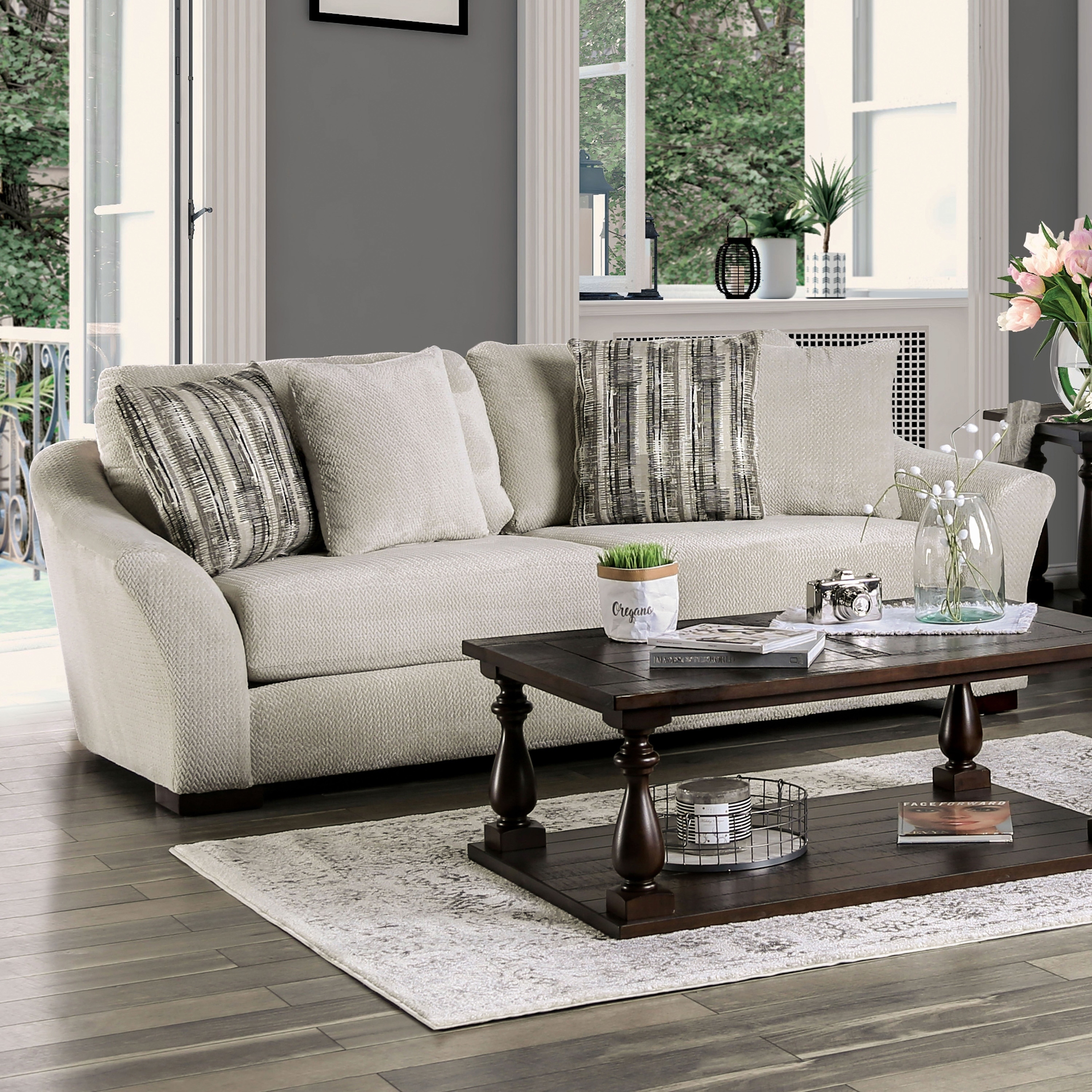 Copper Grove Izium Contemporary Off White Sofa Copper Grove Izium Contemporary