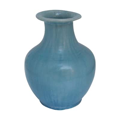 Artissance Green Vintage Style Vase, 15 Inch Tall (Size & Finish Vary)