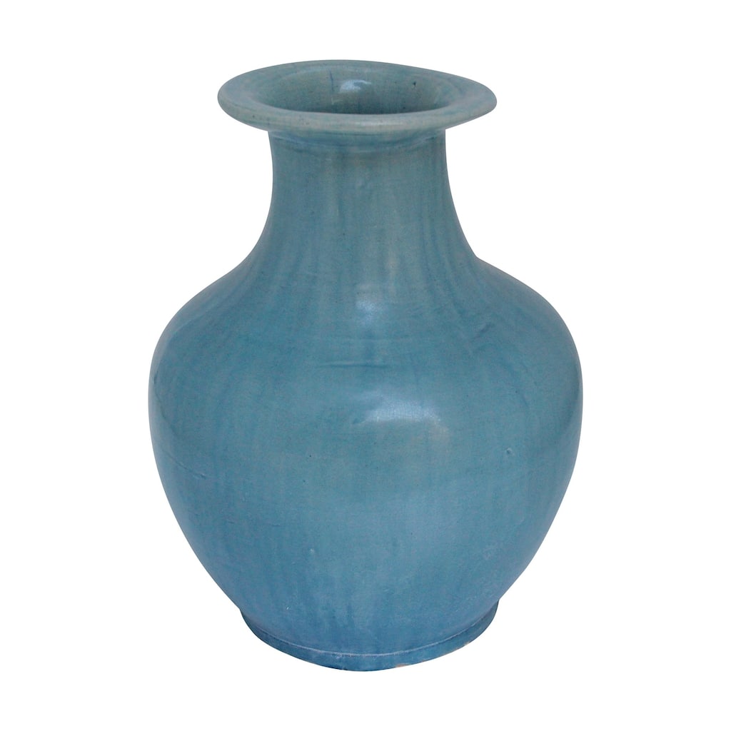 Artissance Green Vintage Style Vase, 15 Inch Tall (Size & Finish Vary)