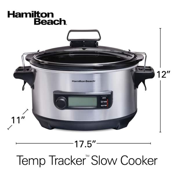 West Bend 6-Quart Stainless Steel Oval Slow Cooker in the Slow Cookers  department at