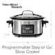 Hamilton Beach Programmable Stay or Go 6 Quart Slow Cooker