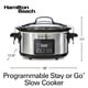 preview thumbnail 7 of 5, Hamilton Beach Programmable Stay or Go 6 Quart Slow Cooker