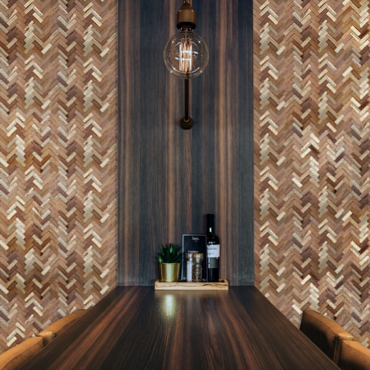 Shop 11 7 8 W X 11 7 8 H X 1 2 P Herringbone Boat Wood Mosaic Wall