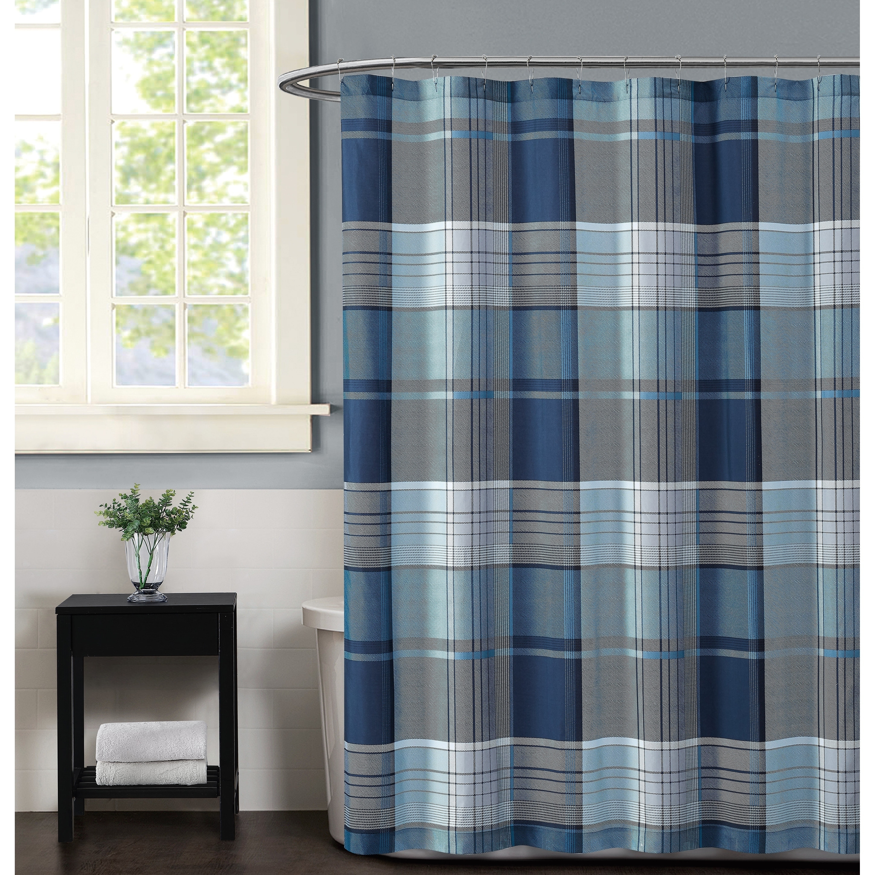Porch & Den Burntknoll Plaid Shower Curtain