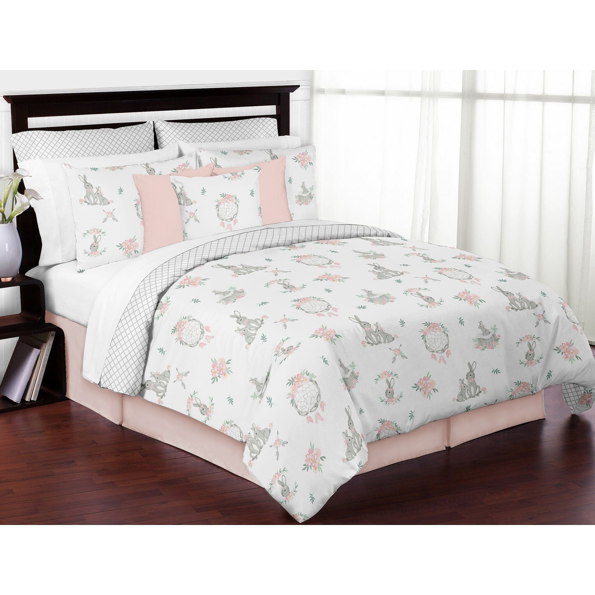Shop Sweet Jojo Designs Blush Pink Grey Woodland Boho Dream