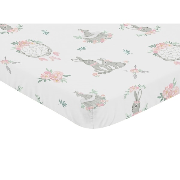 Baby Nursery Bedding Mint Blush Pink Butterfly Floral Sweet Dreams